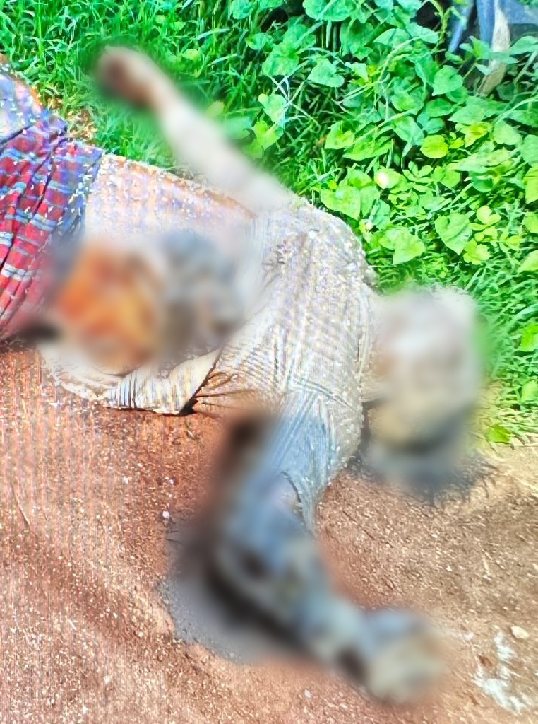 10 June 2023: One of the six bodies found in Moebya, southern Shan State, Burma.