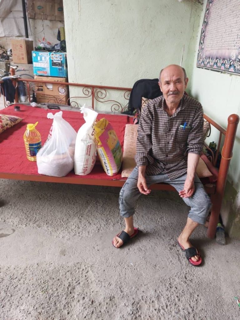 FBR food distribution, delivering food to the homes of Afghan refugees.