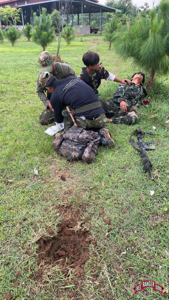 16-year-old who stepped on another landmine that had been placed in the church compound.