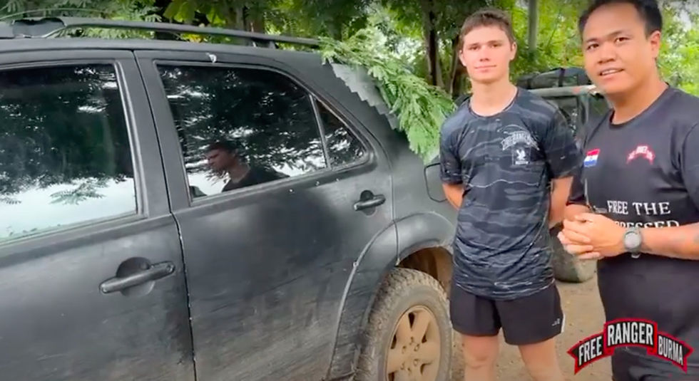 Click above to watch video of an armored vehicle being used to transport patients in June.