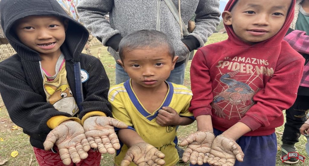 Scarcity of water in the mountainous regions leads to poor hygiene affecting the health of everyone including children.