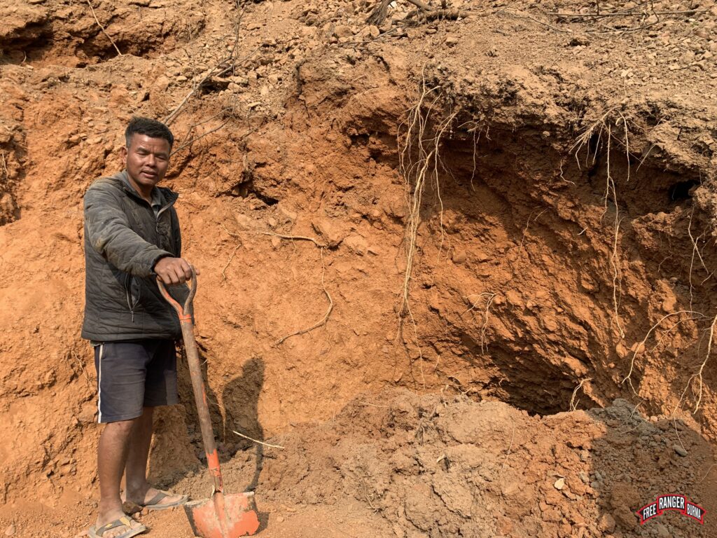 Location of the bunker that collapsed at Camp Victoria where four CNA soldiers died.