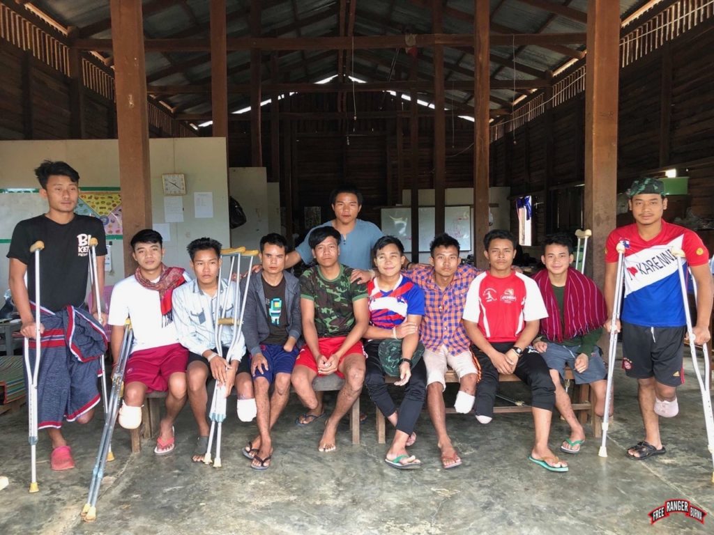 KNDF soldiers who have also lost limbs and who FBR has helped get treatment.