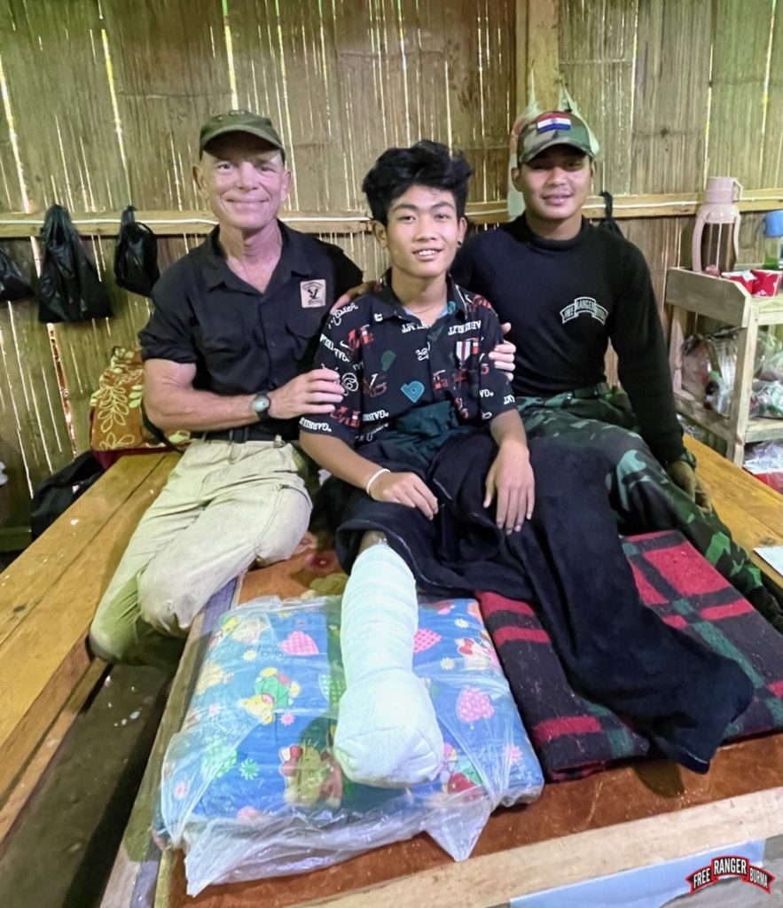 David recovering with special surgery.