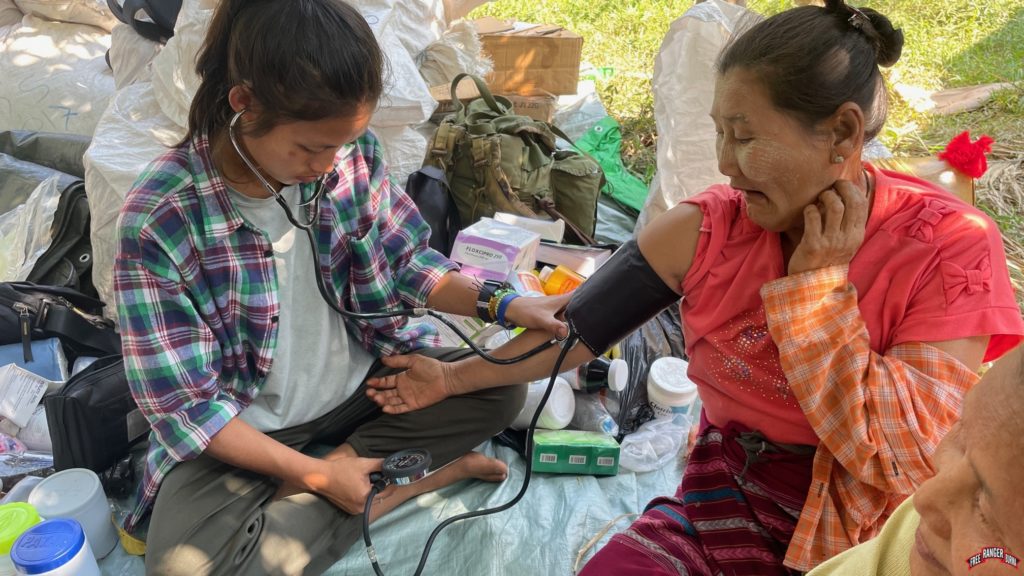 FBR medics treating patients. 