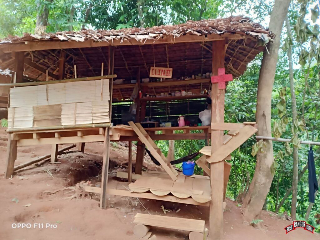 The finished clinic the ranger team built for Awl Pa Kee IDPs in Mae Ka Neh area.