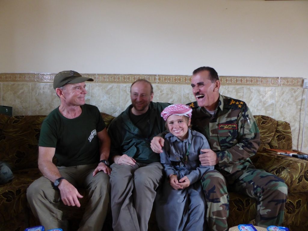 Kurd commander, Pete, Jiri and Dave