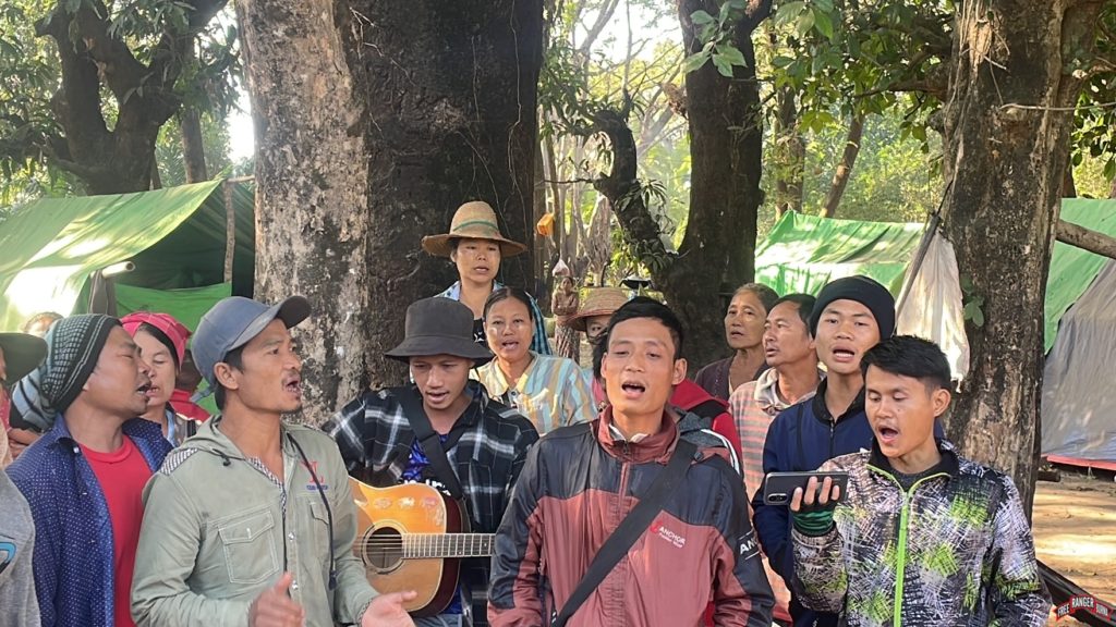 Church at a hide-site in the jungle. 