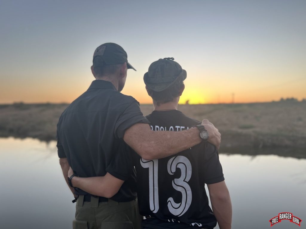 Looking over the Khabur River, where we put his ashes.