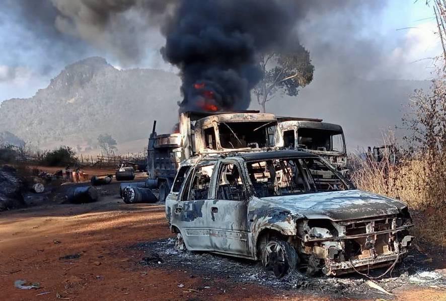 An image taken shortly after the attack on December 24.