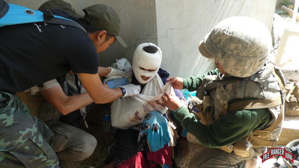 Silverhorn treating wounded in the Middle East.