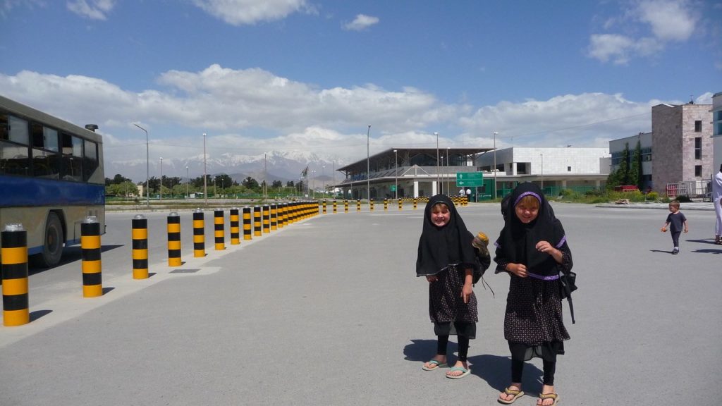 At the Kabul Airport in 2007