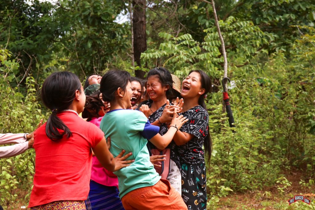 Forgetting war and experiencing love.