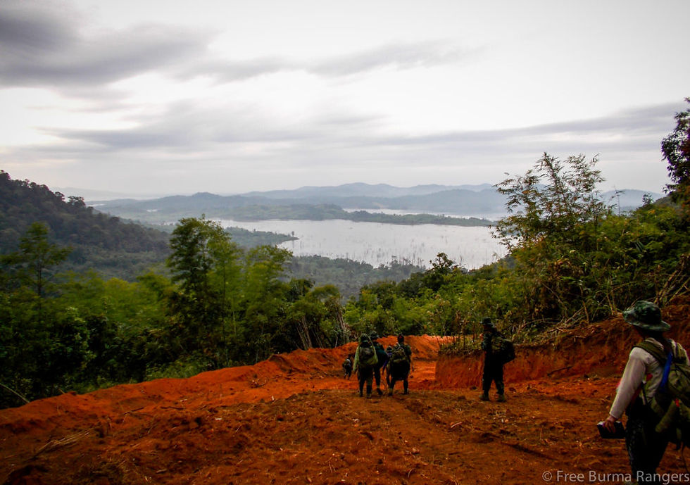 Our team en route during the mission.