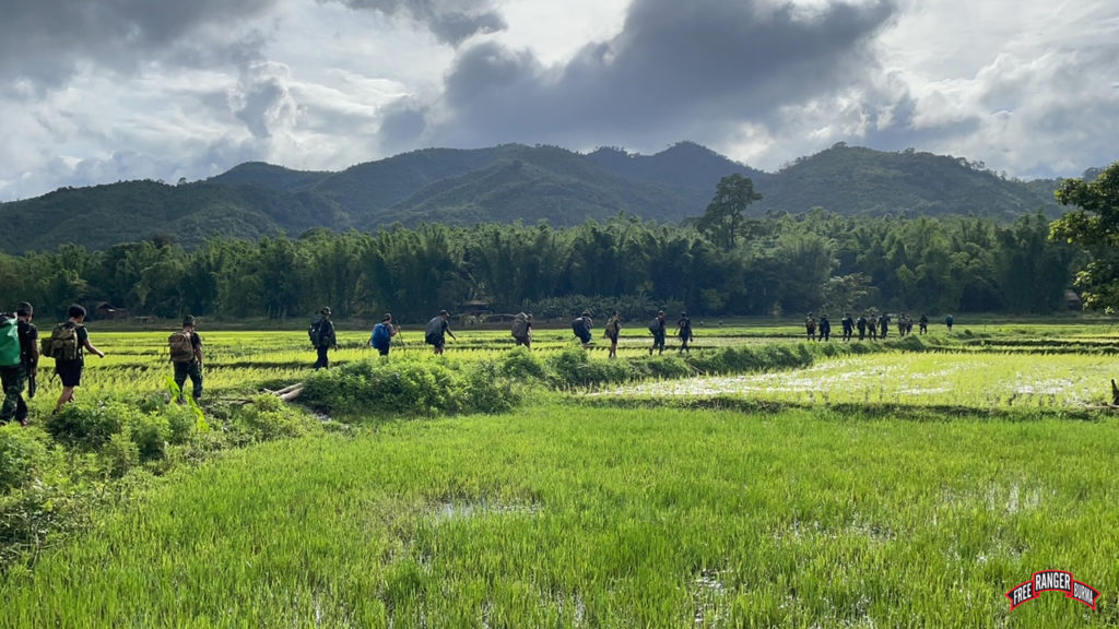 FBR teams on the move through Saw Mu Plaw valley.
