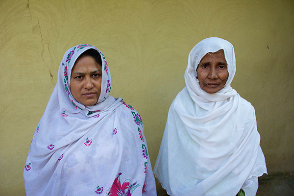 Sameera, left, and Marium, after sharing their stories.