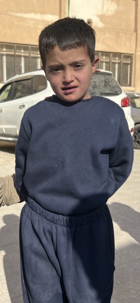 Little boy with the heart condition.