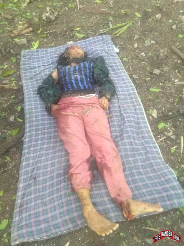 A young woman killed in an early morning air attack that destroyed homes and killed livestock as well.