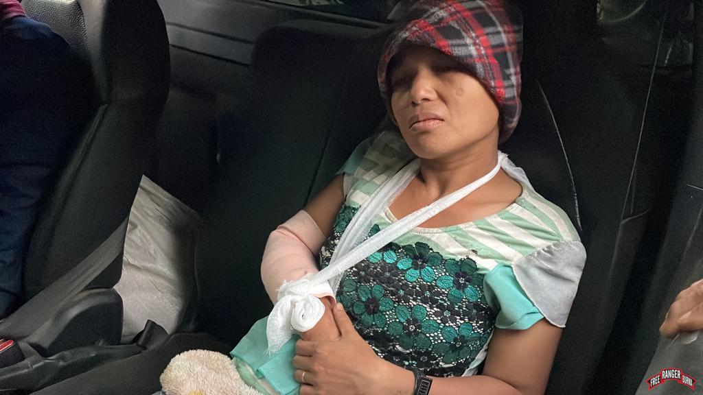 Second wounded woman from Lay Wah.