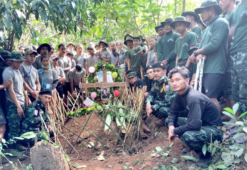 Burial of beloved Saw Htin Linn Oo.