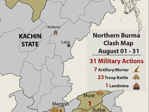Clash Summary: Battles Continue in Northern Shan State Throughout August