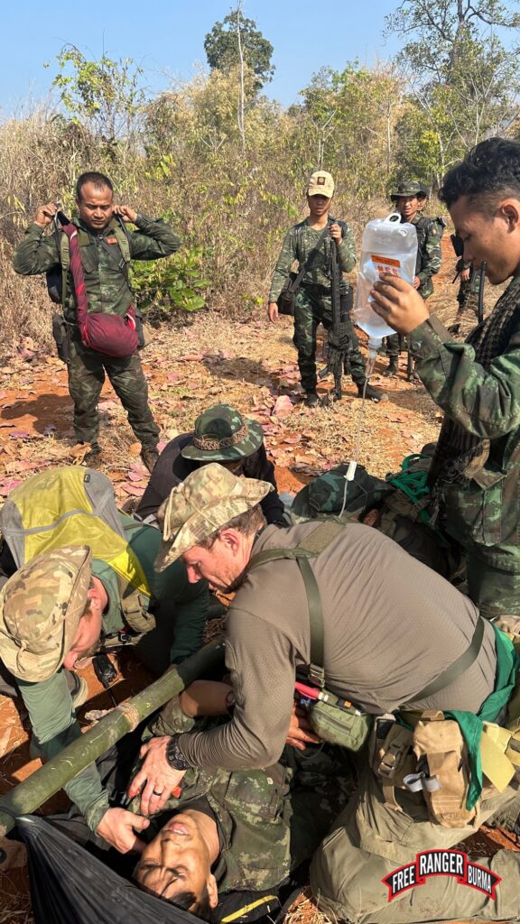 Treating wounded on the move.