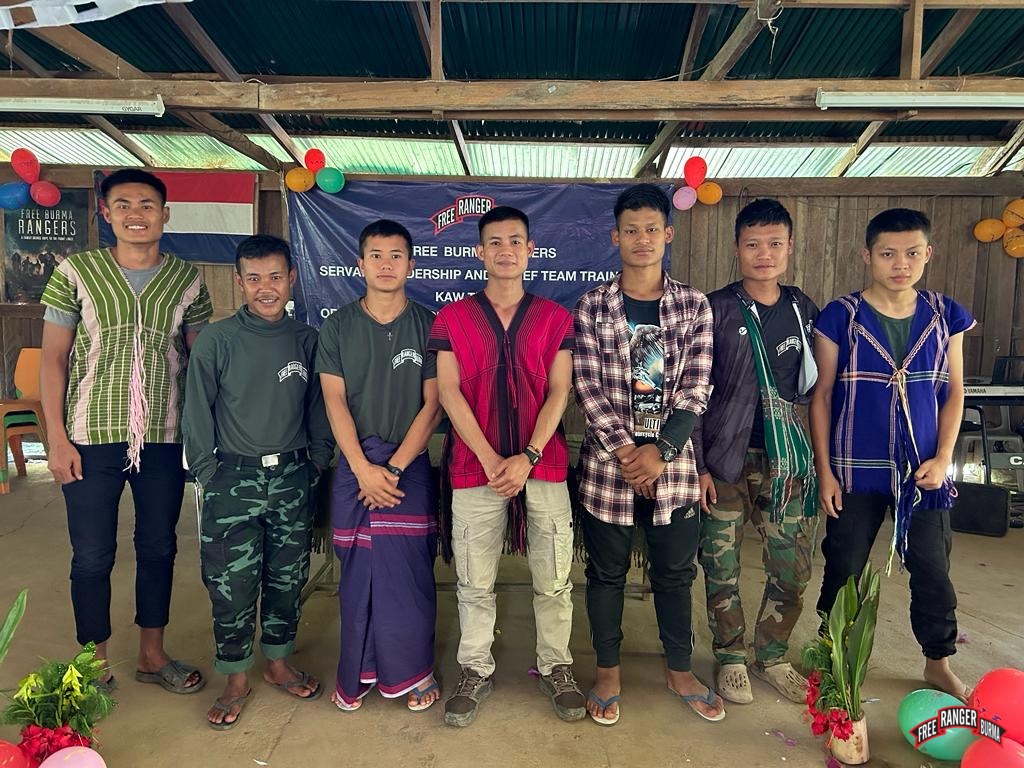 Seven men who chose to be baptized.