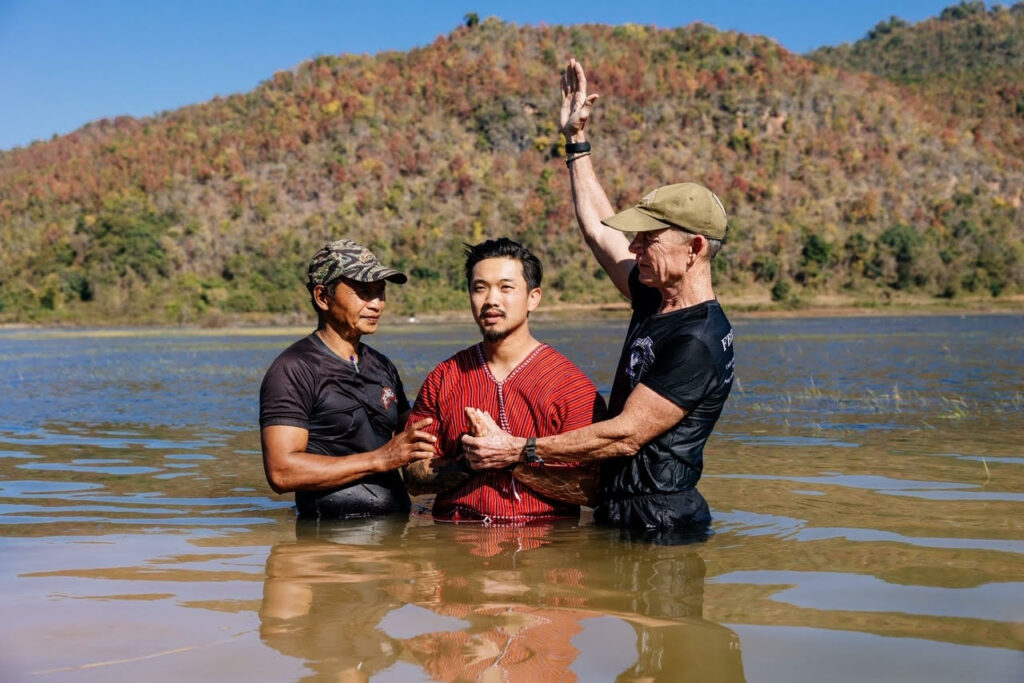 Victor's baptism in Karenni.