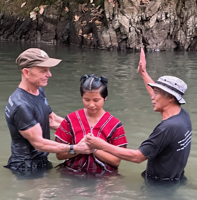 Baptized by Dave and Pastor Edmund.