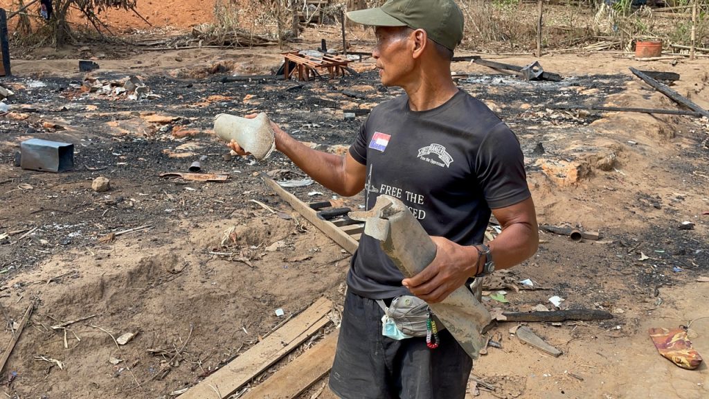 Rocket fragments that killed Naw Mu Wah Paw’s husband