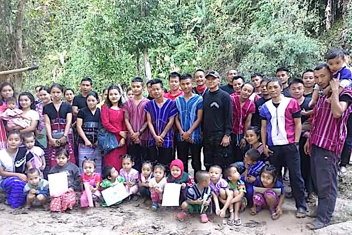 TUW camp community gathered to witness the baptisms