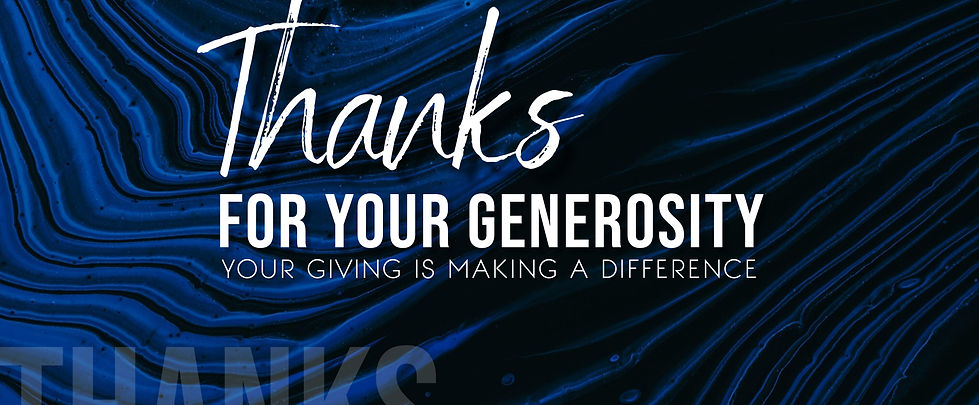 Thanks for generosity