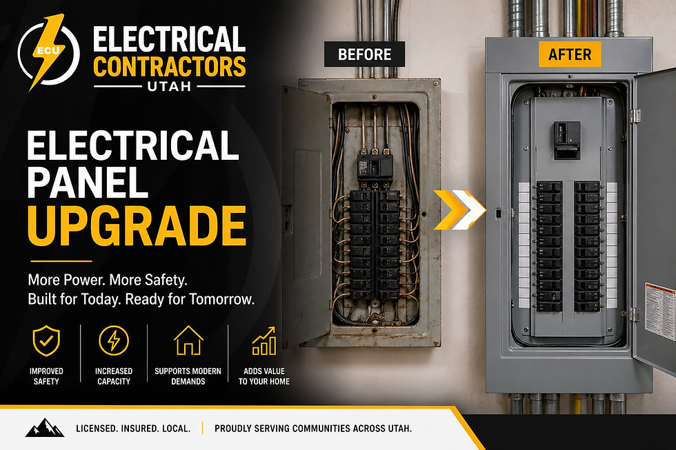 Electrical Panel Upgrade with Electrical Contractors Utah 
