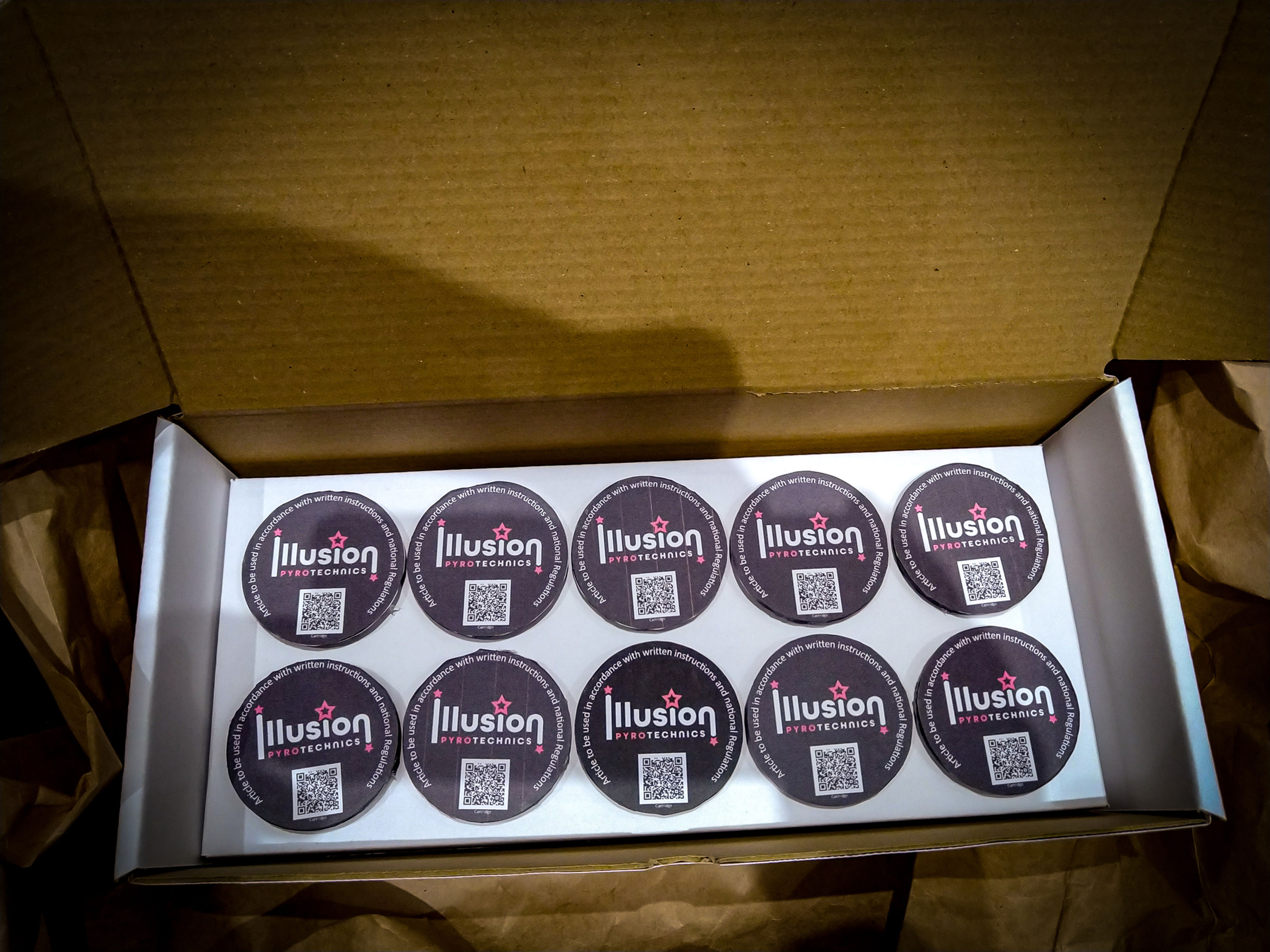 Wired Coloured Flash - Box of 10