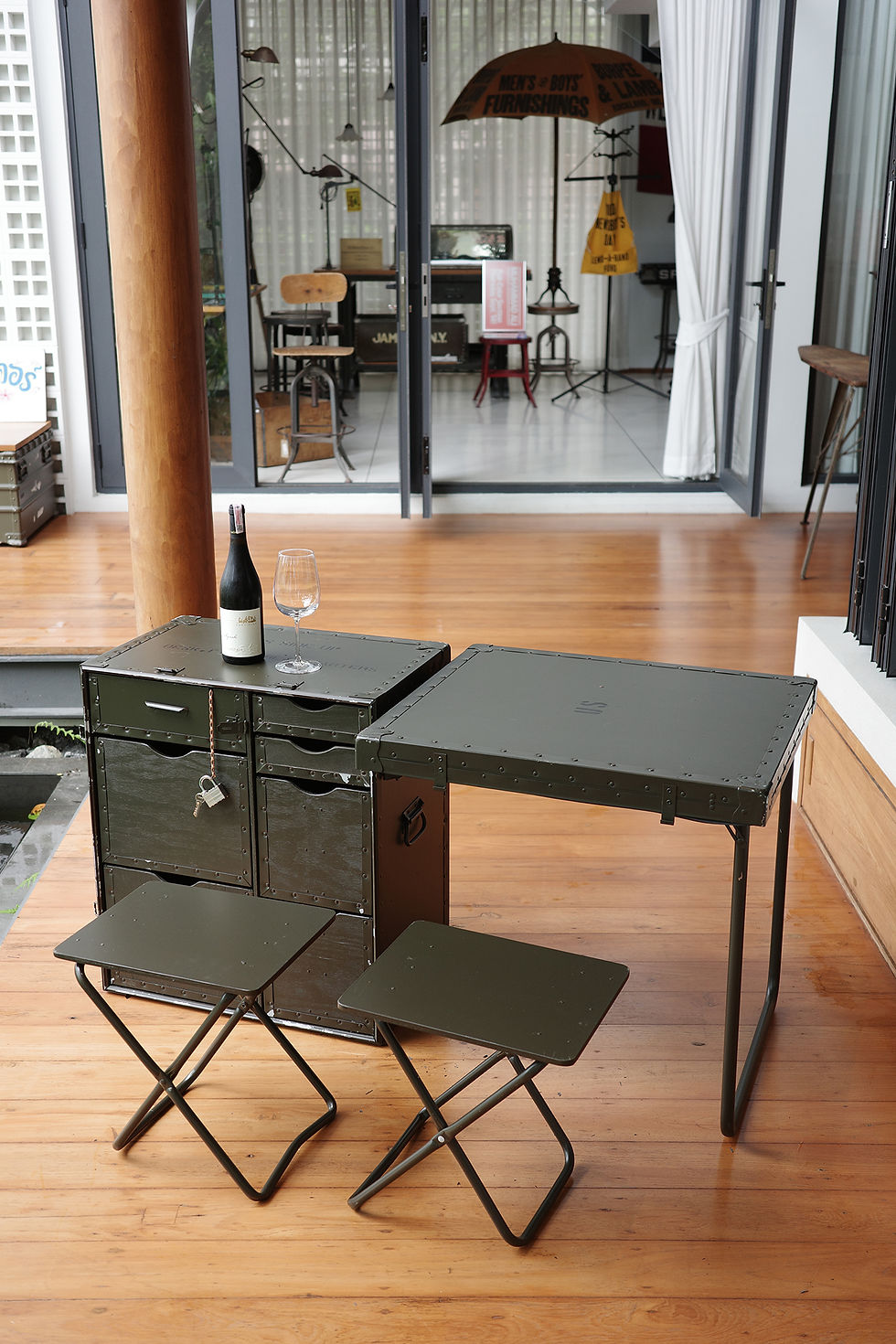 Thumbnail: Vintage U.S. Military field desk kit.