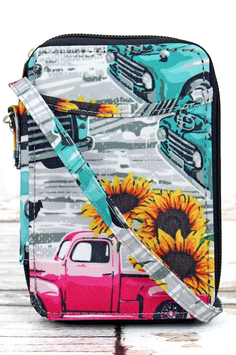 Sunflower Harvest Wristlet