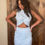Thumbnail: Gray Twist Knot Front Cutout Bodycon Dress