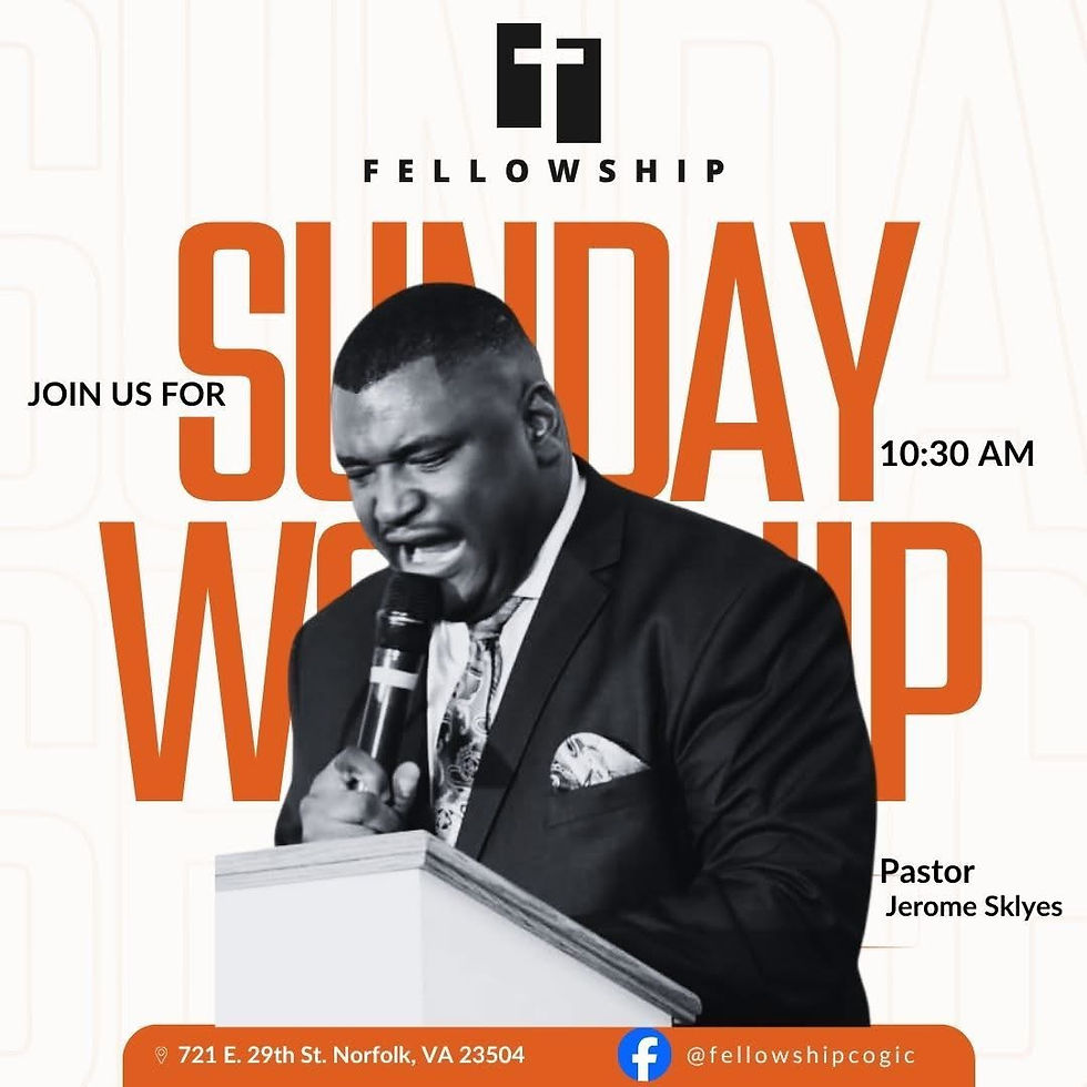 Sunday worship — 10:30 AM
