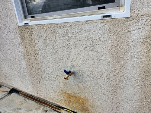 New quarter-turn exterior hose bib installed in Monrovia, California