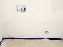 Wall repair in progress