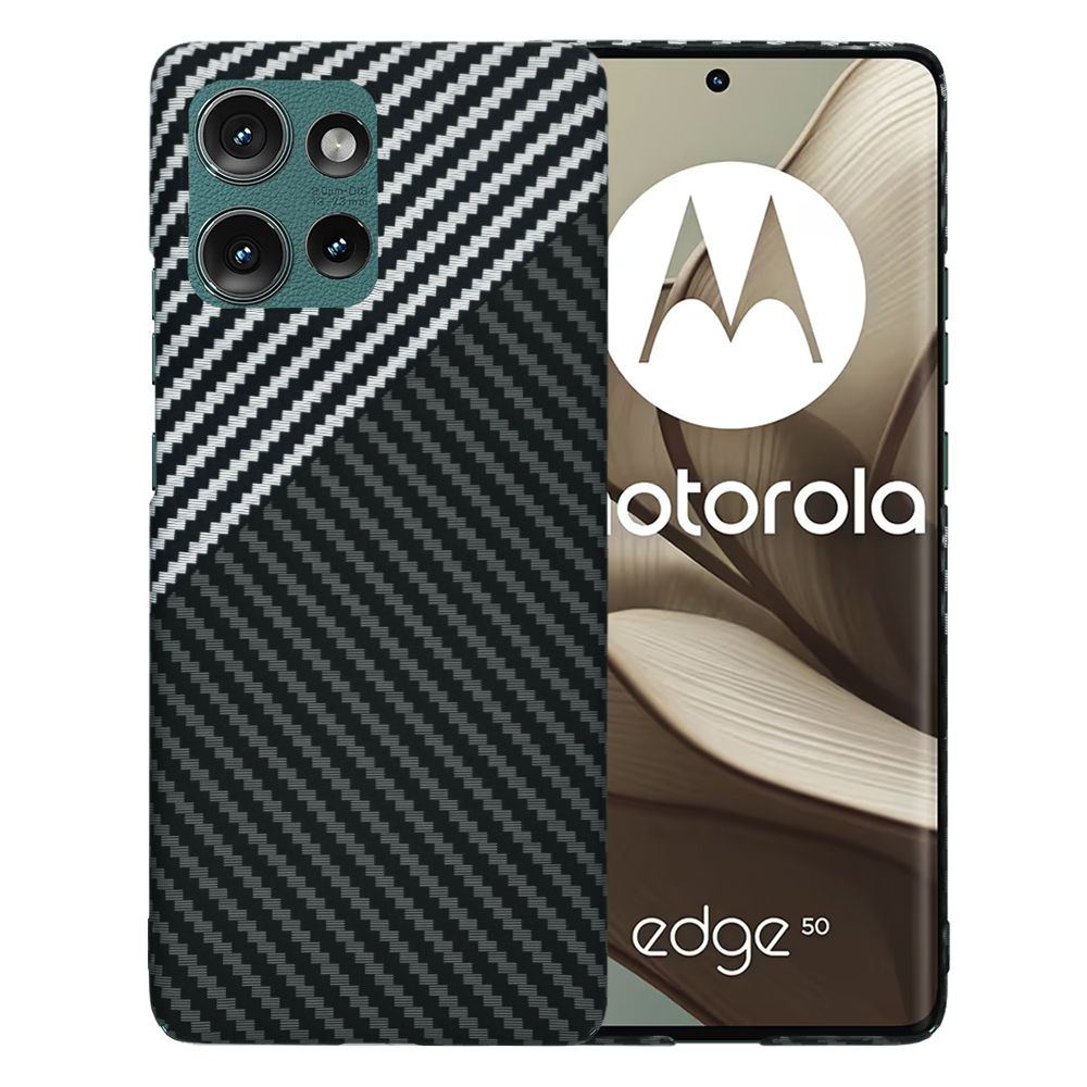 Techsuit - Carbonite FiberShell - Motorola Edge 50 - Stealth Gray