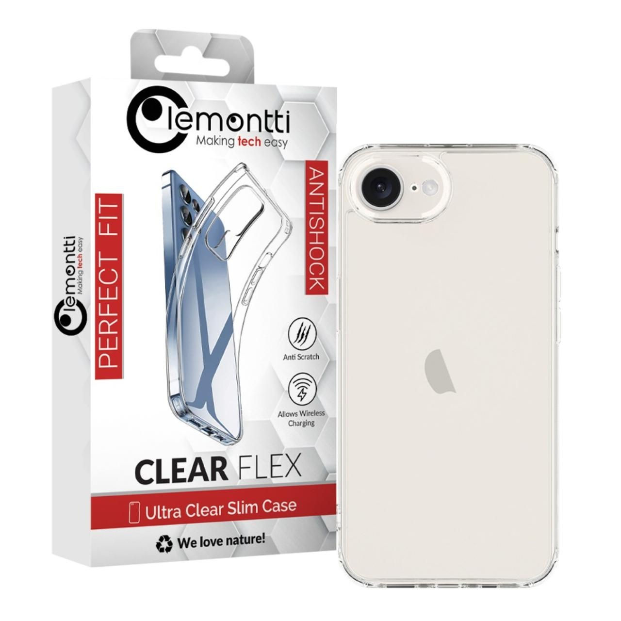 Lemontti Husa Silicon iPhone 16e Transparent