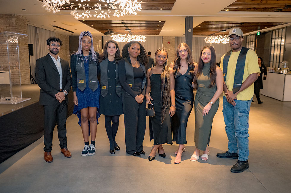 Group of Friends posing for photo at a special event