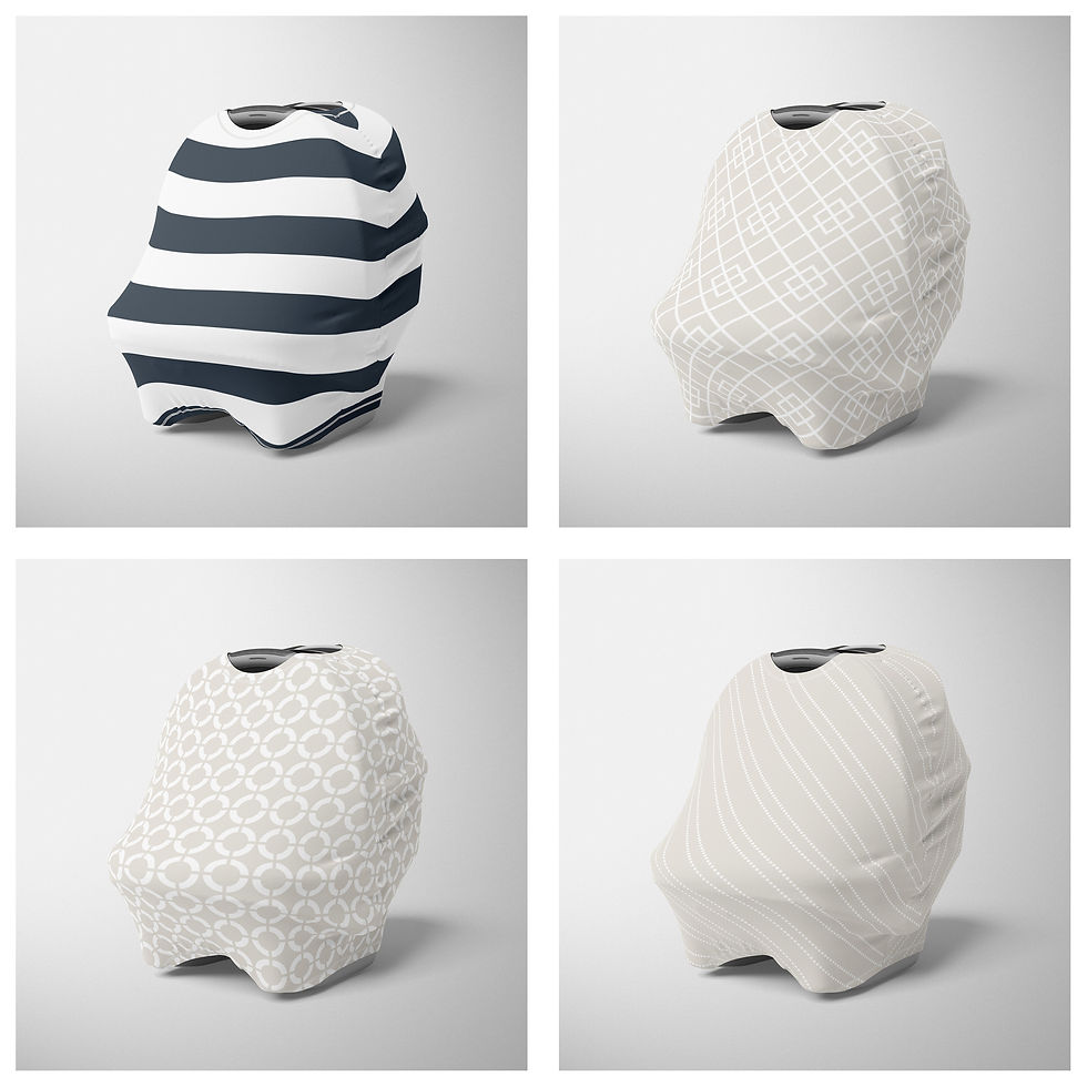 Thumbnail: Nursing Car Seat Cover - Patterns