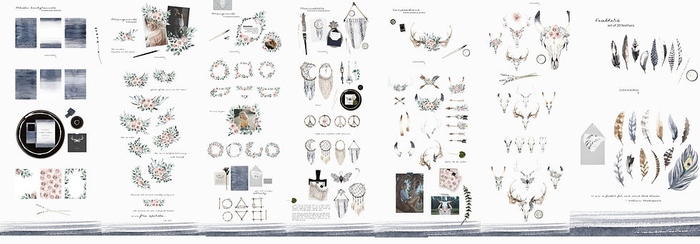 Thumbnail: Flanged pillowcase - Boho