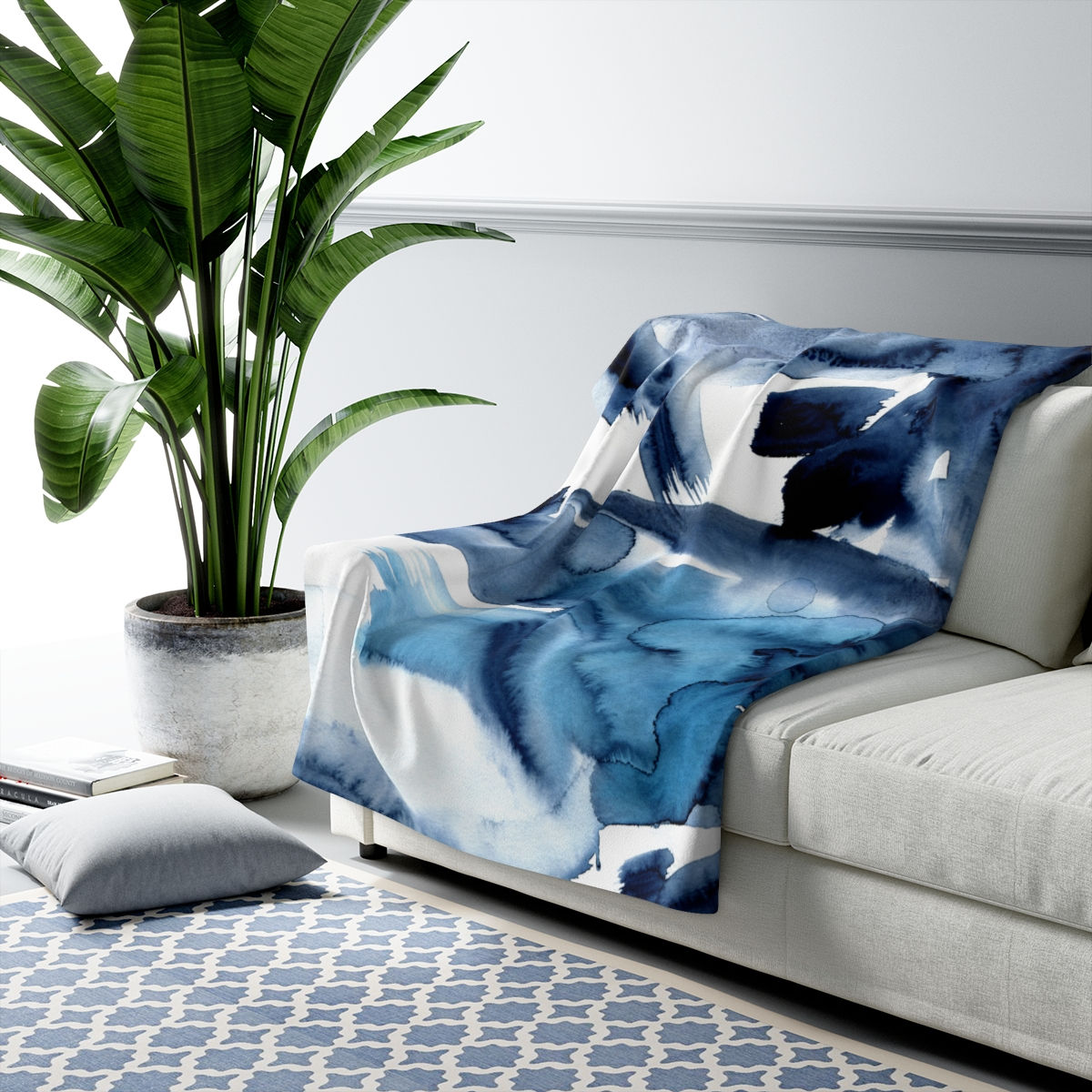 Sherpa Blanket - Neptune Abstract