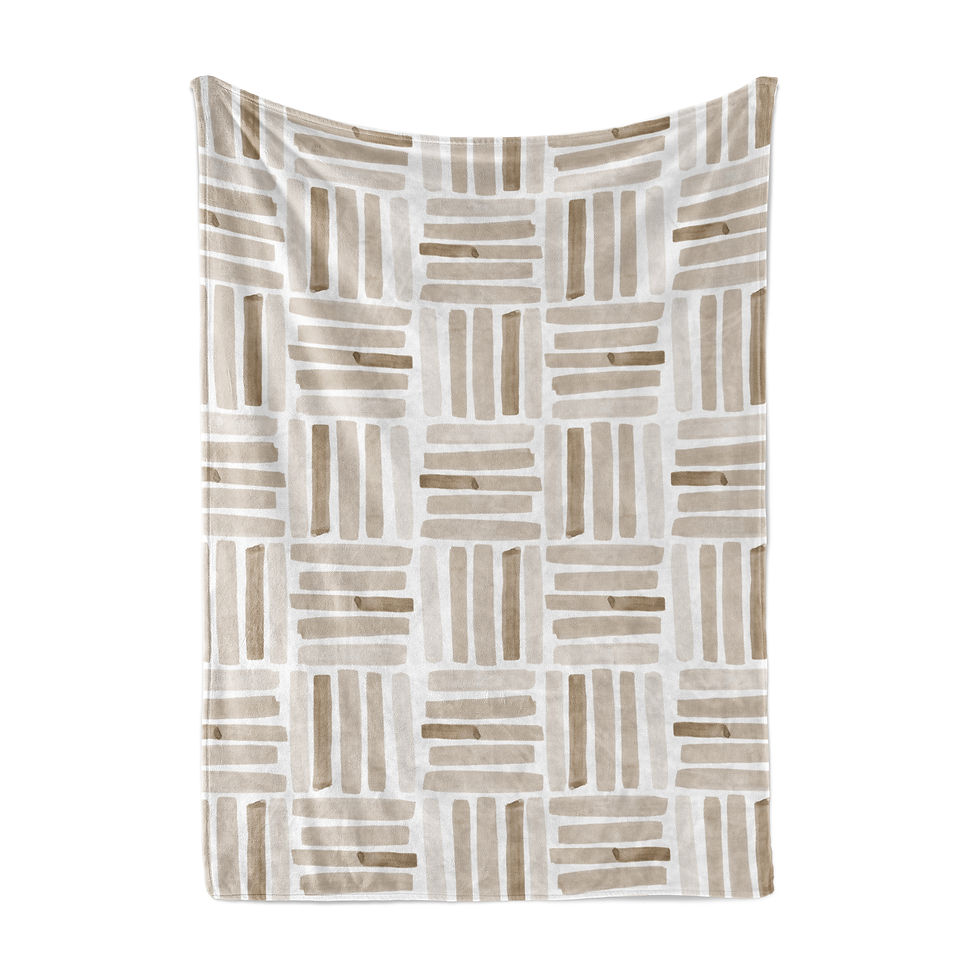 Thumbnail: Light fleece blanket - Boho Earth