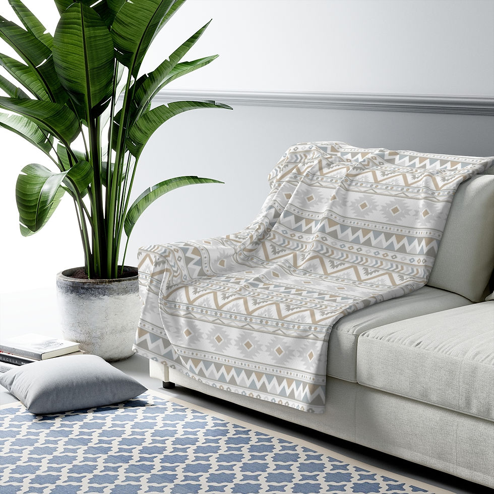Thumbnail: Sherpa Blanket - Aztec Tribal