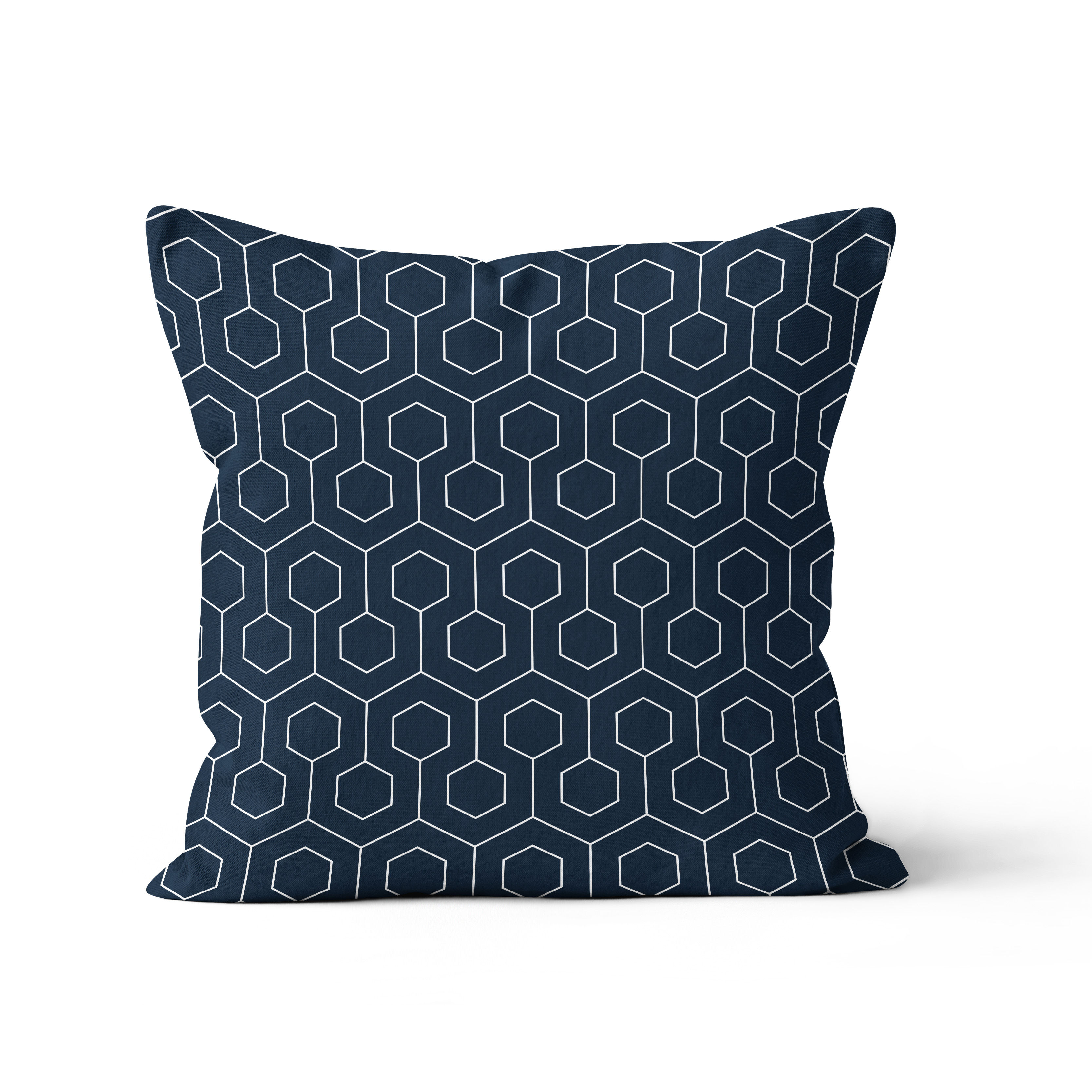 Throw Pillow - Geometric Honeycomb pattern