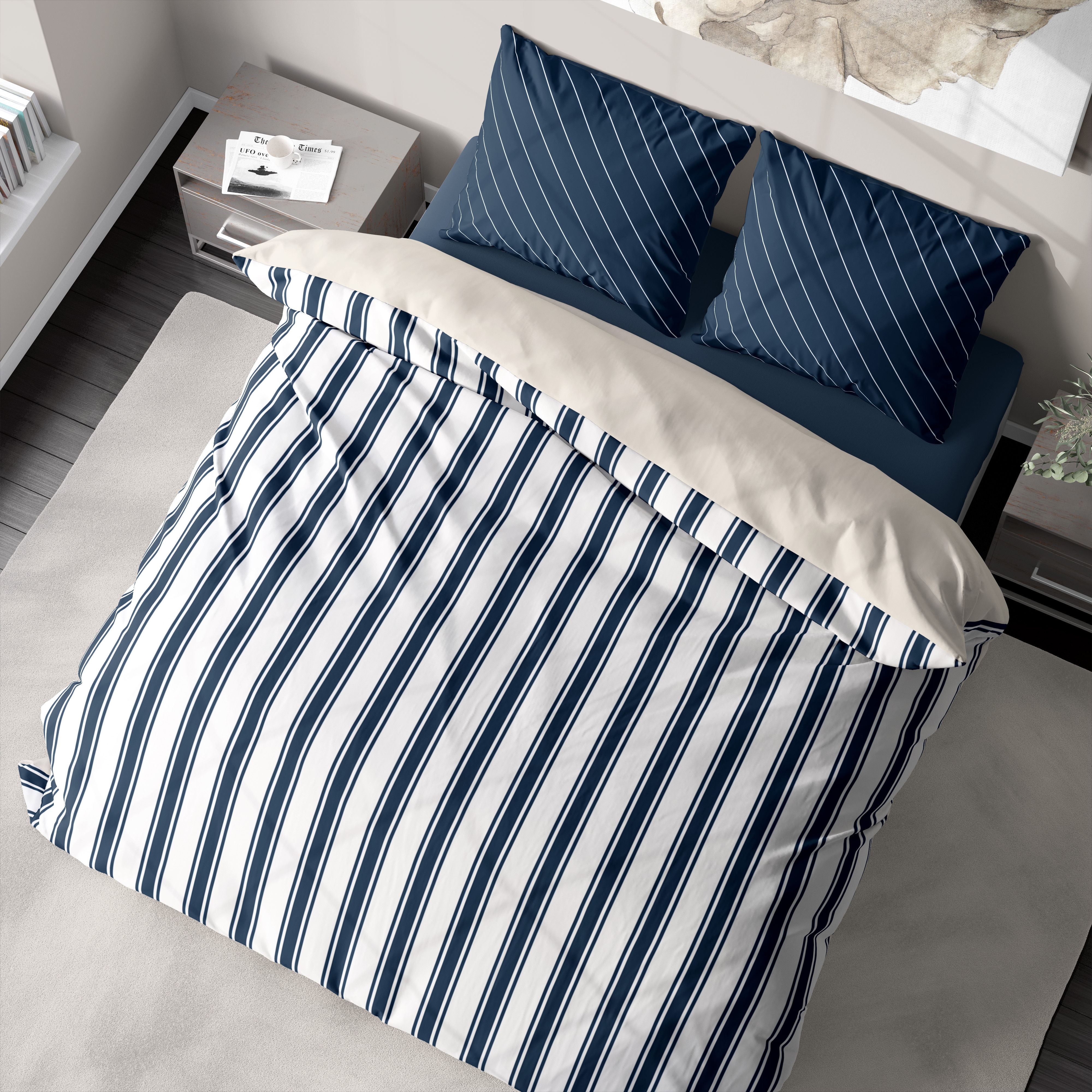 Duvet cover - Navy patterns